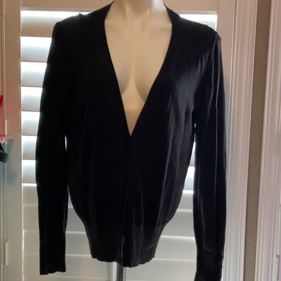 Worthington Black Cardigan Sweater - Picture 1 of 9